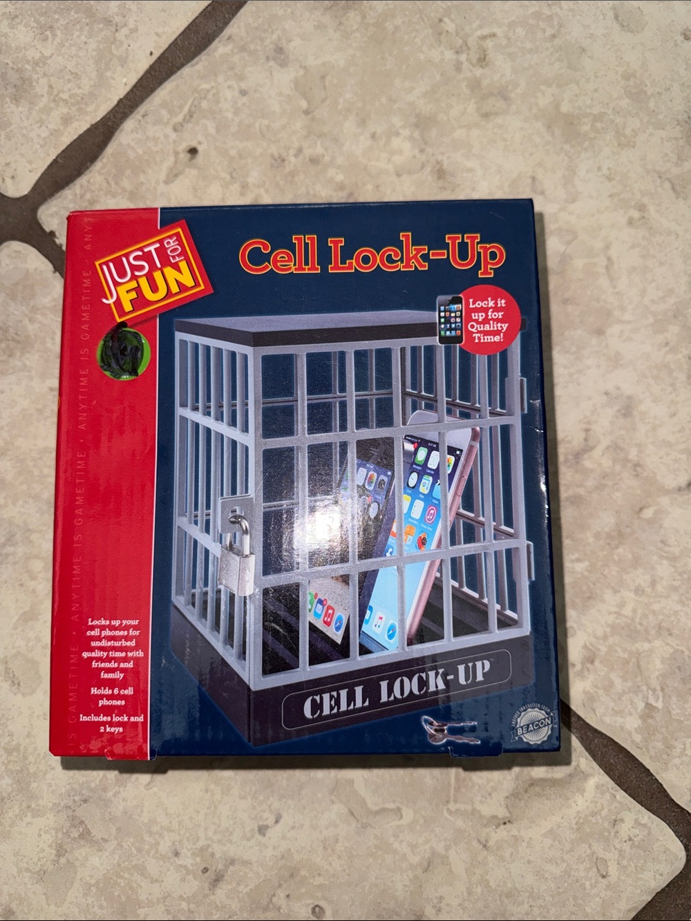 New In Box Cell Lock-Up Phone Cage - Black/Gray